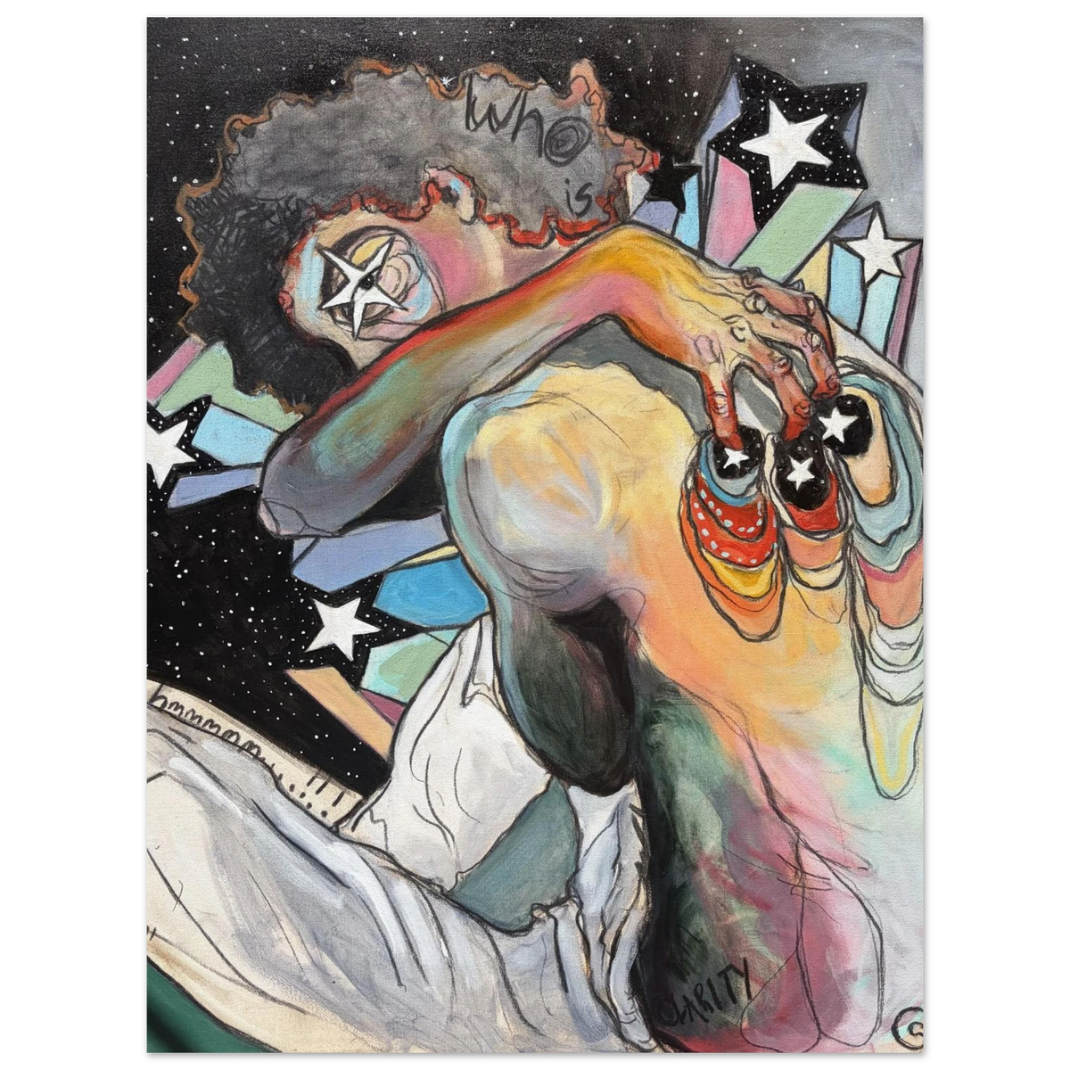 STAR MAN TWO. A PREMIUM FINE ART PRINT BY SOPHIA CROMARTIE